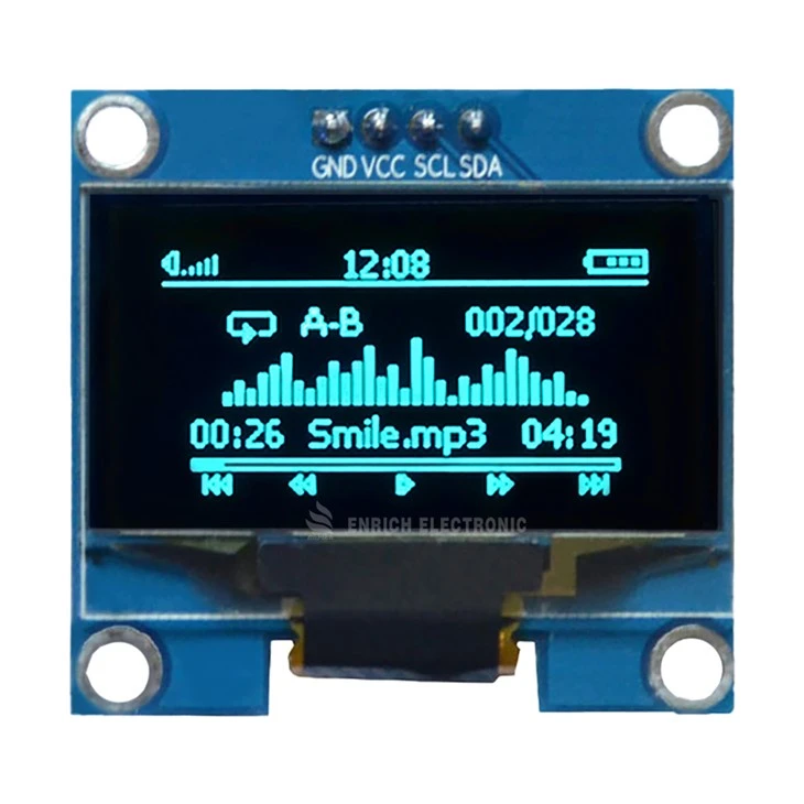 1,3 colio 128x64 ekrano modulis I2c Oled SSD1306 arba SSH1106 tvarkyklės IC