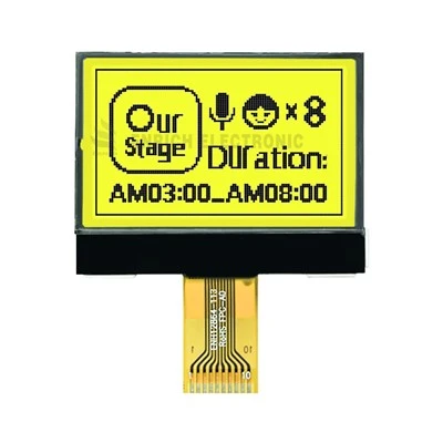 12864 taškų matricos LCD ekranas