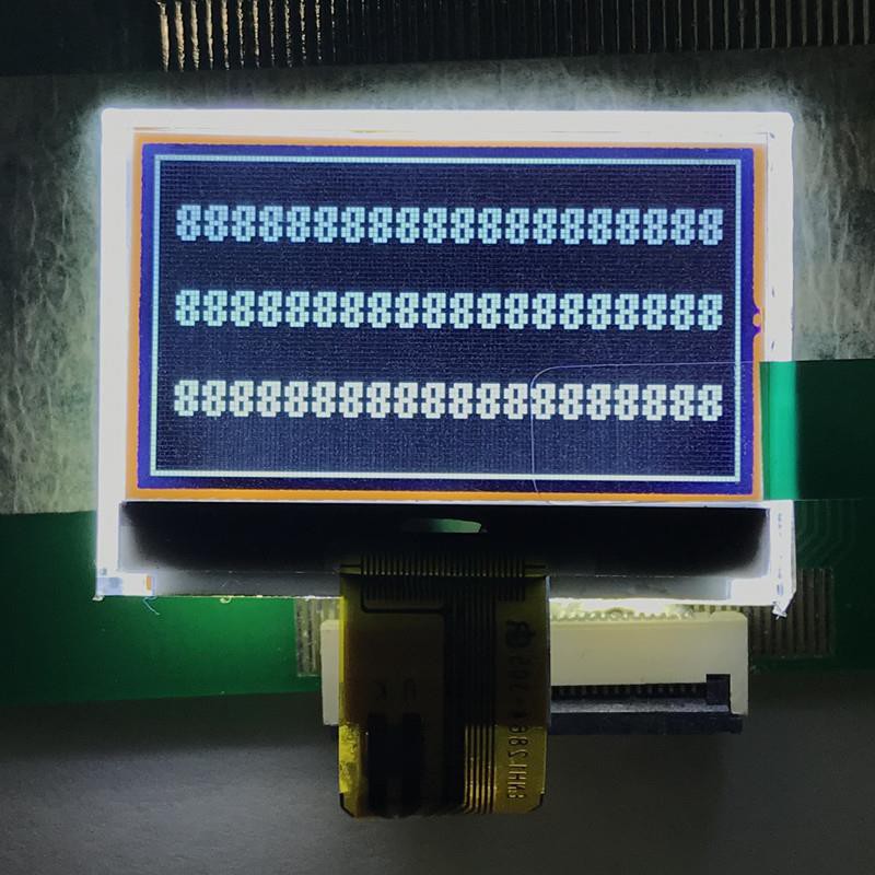 Juoda fone 128x64 lcd