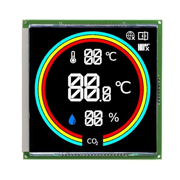 Pasirinktinis VA HT1621 Transmissive 7 segmentų LCD ekrano modulis
