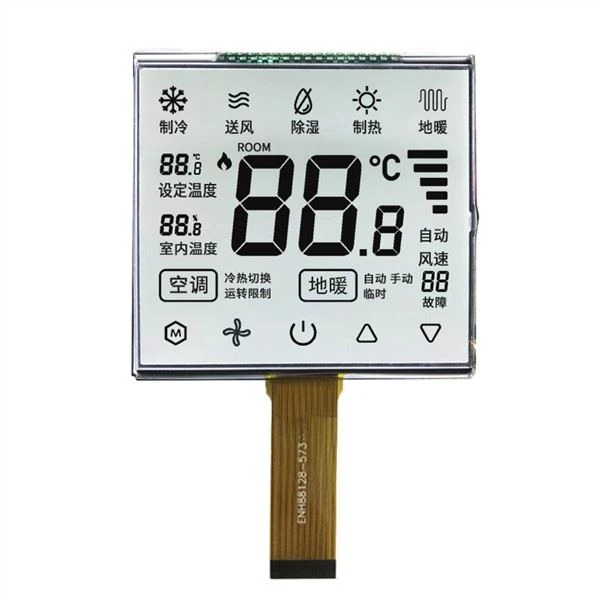 Shenzhen Enrich Custom TN Transmissive Positive 7 segmentų LCD ekranas